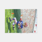 Het kruisen van de Goal Lijn voor een Aanraking Fleece Deken (Voorkant (Horizontaal))