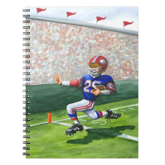 Het kruisen van de Goal Lijn voor een Aanraking Notitieboek (Voorkant)