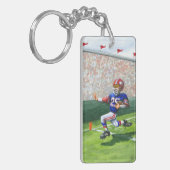 Het kruisen van de Goal Lijn voor een Aanraking Sleutelhanger (Voorkant Links)