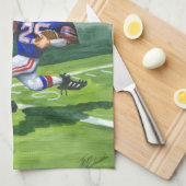 Het kruisen van de Goal Lijn voor een Aanraking Theedoek (Quarter Fold)