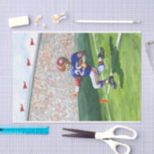 Het kruisen van de Goal Lijn voor een Aanraking Tissuepapier (Craft)