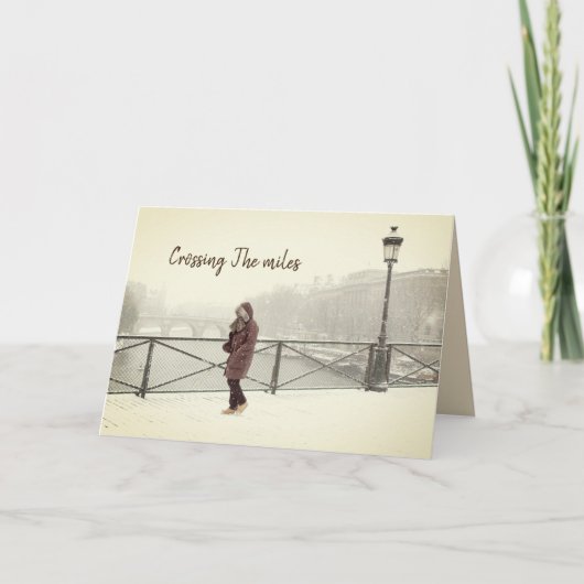 Het kruisen van de Kaart van de groetvakantie van (Voorkant)