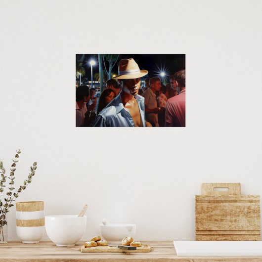 Het kruisen van de plaats van het hotel poster (Keuken)