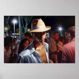 Het kruisen van de plaats van het hotel poster