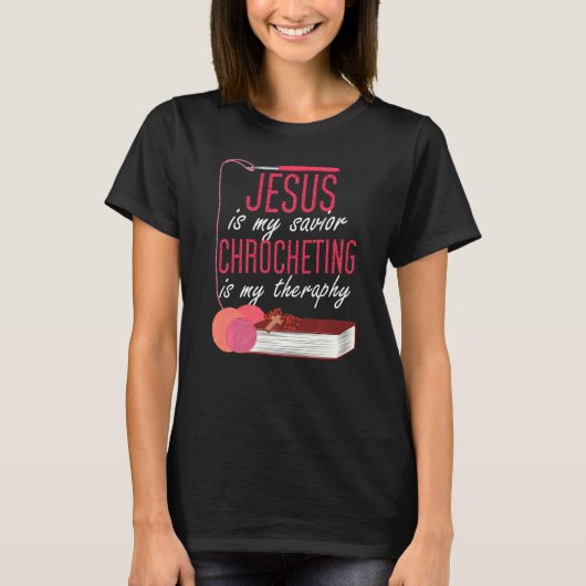 Het kruisen van de religie Christelijke Jezus Croc T-shirt (Voorkant)