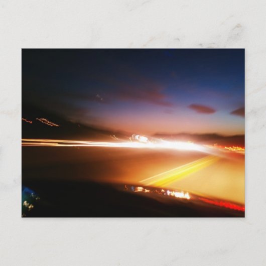 Het kruisen van de weg bij Midnight Briefkaart (Voorkant)