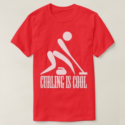 Het krullen is het Koelen dag Paralympische Curlin T-shirt (Design voorkant)