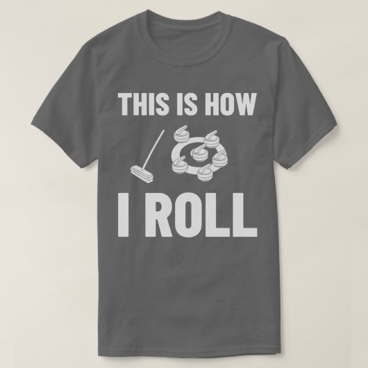 Het krullen van de Spel van de Speler van de Spel T-shirt (Design voorkant)
