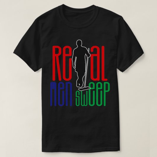 Het krullen van Echte Mannen Klassieke TShirt (Design voorkant)