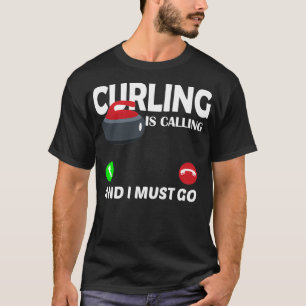 Het krullen van het roepen van het krullen roept e t-shirt