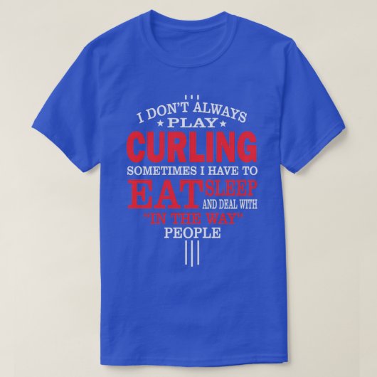Het krullen van Spelers Cadeaubon T-shirt (Design voorkant)