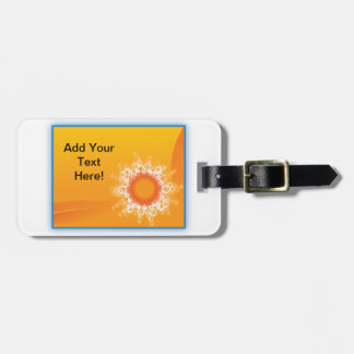 Het krullende Personaliseerbare Ontwerp van de Bagagelabel