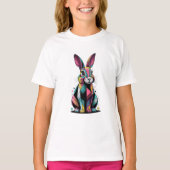 Het kubistische konijn is een visueel opvallende i t-shirt (Voorkant)