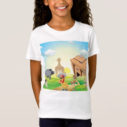Het kuiken ergert Noah T-shirt (Voorkant)