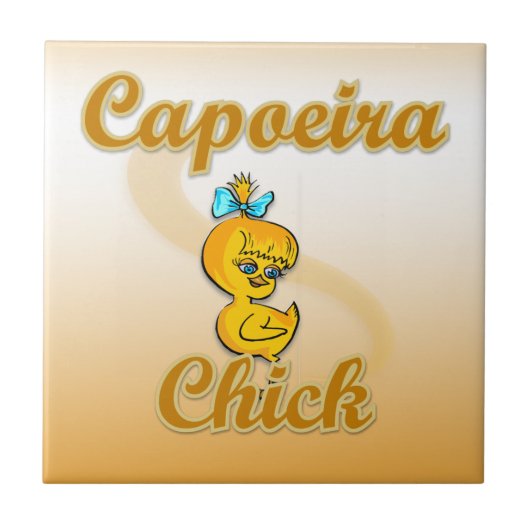 Het Kuiken van Capoeira Tegeltje (Voorkant)