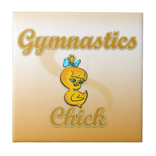 Het Kuiken van de gymnastiek Tegeltje