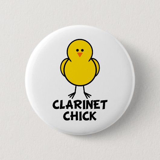 Het Kuiken van de klarinet Ronde Button 5,7 Cm (Voorkant)
