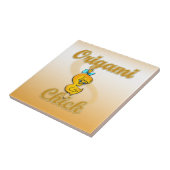 Het Kuiken van de origami Tegeltje (Zijkant)