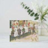 Het Kuiken van de Paashaas van de Gnoom van het Feestdagenkaart (Staand voorkant)