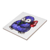 Het Kuiken van de pinguïn Tegeltje (Zijkant)