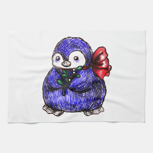 Het Kuiken van de pinguïn Theedoek (Horizontaal)