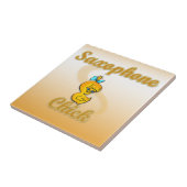 Het Kuiken van de saxofoon Tegeltje (Zijkant)