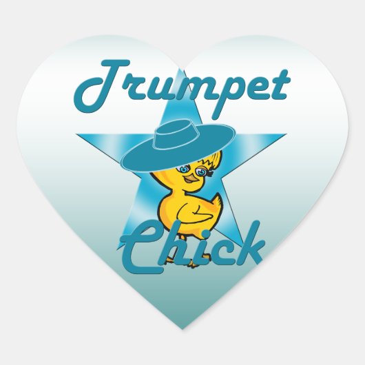 Het Kuiken van de trompet #7 Hart Sticker (Voorkant)