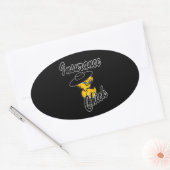 Het Kuiken van de verzekering #4 Ovale Sticker (Envelop)