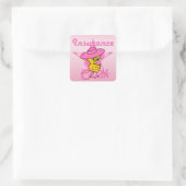 Het Kuiken van de verzekering #8 Vierkante Sticker (Tas)