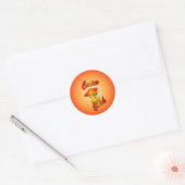 Het Kuiken van het casino #5 Ronde Sticker (Envelop)
