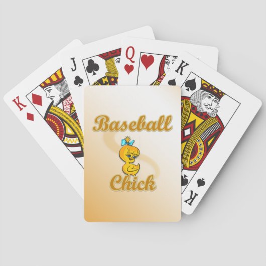 Het Kuiken van het honkbal Speelkaarten (Achterkant)