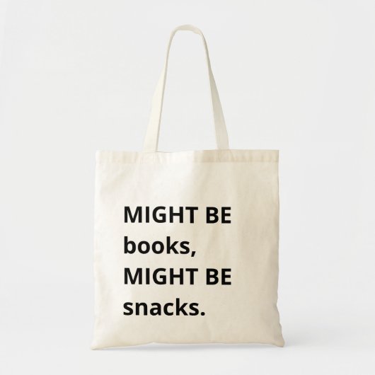 Het kunnen boeken zijn, misschien snacks Canvas ta Tote Bag (Voorkant)