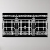 HET KUNSTBESTURINGSMIDDEL VAN AUDREY: WIT OP ZWART POSTER (Voorkant)