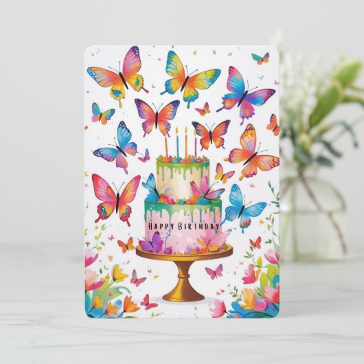 Het kunstenaarschap van een Butterfly Dream Birthd (Staand voorkant)