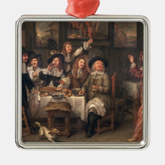Het kunstmengeld metalen ornament (Voorkant)