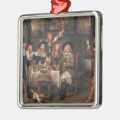 Het kunstmengeld metalen ornament (Links)