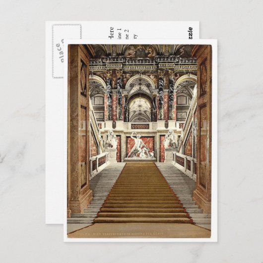 Het Kunstmuseum, de trap, Wenen, Austro- Briefkaart (Voorkant / Achterkant)