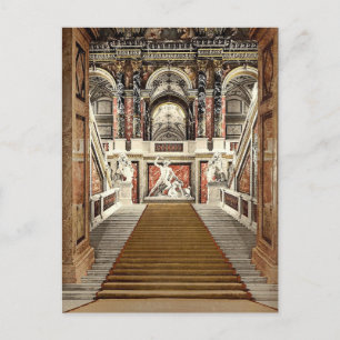 Het Kunstmuseum, de trap, Wenen, Austro- Briefkaart