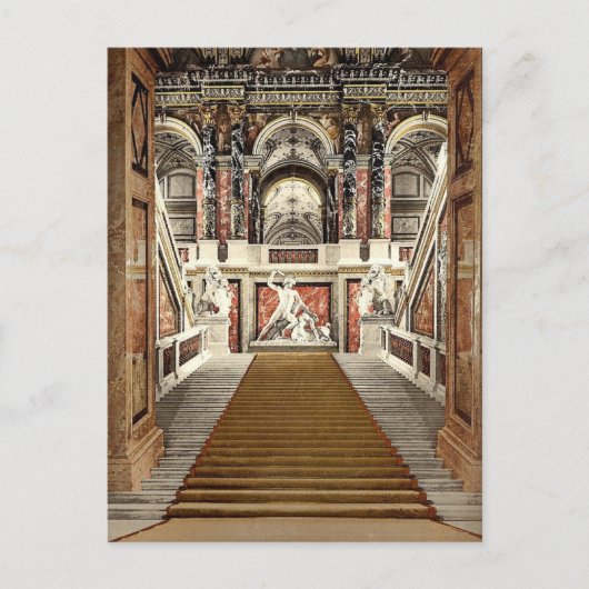Het Kunstmuseum, de trap, Wenen, Austro- Briefkaart (Voorkant)