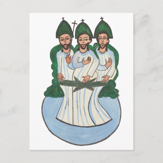 Het kunstschilderij van de Heilige Dringing Folk Briefkaart (Voorkant)