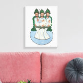 Het kunstschilderij van de Heilige Dringing Folk Canvas Afdruk (Insitu (Woonkamer))