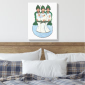 Het kunstschilderij van de Heilige Dringing Folk Canvas Afdruk (Insitu (Slaapkamer))