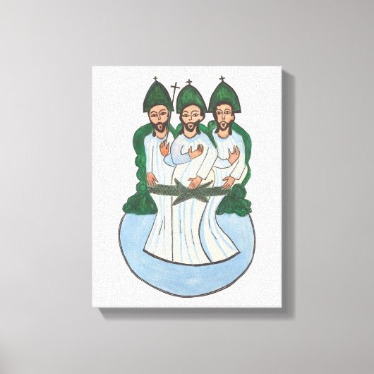 Het kunstschilderij van de Heilige Dringing Folk Canvas Afdruk (Voorkant)