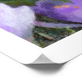 Het Kunstwerk van de Krokus van de lente Poster (Hoek)