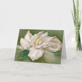 Het Kunstwerk van de Pastelkleur van gardenia Kaart