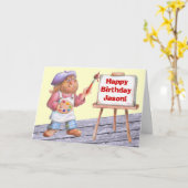 Het Kunstwerk van de verjaardag Kaart (Gele Bloem)