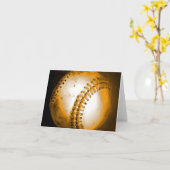 Het Kunstwerk van het honkbal Kaart (Gele Bloem)