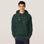 Het kunstwerk van je kind voor papa op een hoodie (Voorkant volledig)