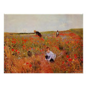 Het kunstwerk van Mary Cassatt, Red Poppies, Perfect Poster (Voorkant)
