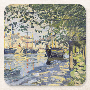 Het kunstwerk van Monet, Seine bij Rouen, Kartonnen Onderzetters